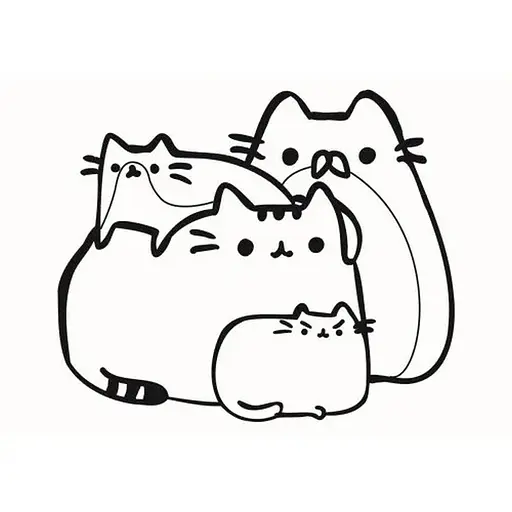 Картина-трафарет для розфарбовування піском "Котяча сім&#039;я" Т-а5191 А5