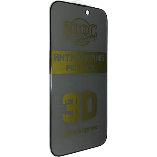 Защитное стекло DK для Apple iPhone 16 Plus 300C Large Arc Антишпион Full Glue 018420 black