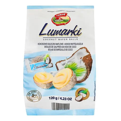 Цукерки вафельні Lumar Lumarki з кокосом 120 г - фото 2