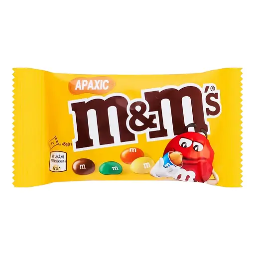 Набір драже M&M's: із шоколадом 45 г + з рисовими кульками у молочному шоколаді 36 г + з арахісом 45 г; драже Skittles: оригінальні 38 г + лісові ягоди 38 г + кисломікс 38 г - фото 15
