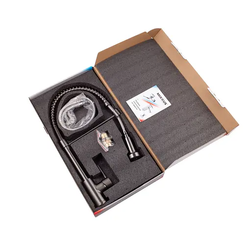 Змішувач для кухні з виливом пружина Mixxus Premium Spring 017 graphite MI6952 Графіт - фото 2