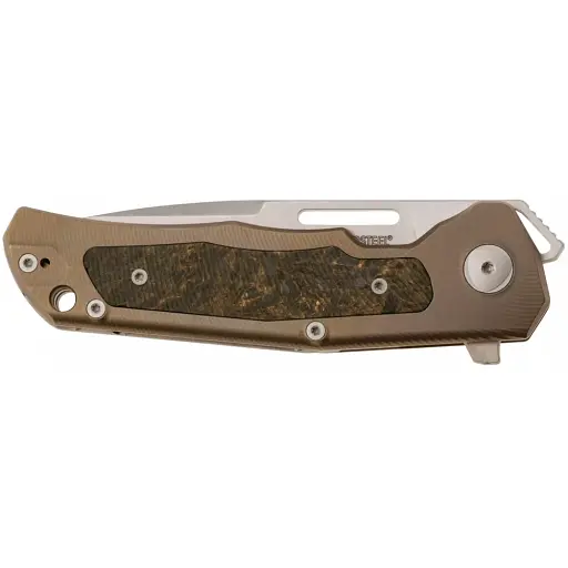 Нож Lionsteel Q4ttro Titanium Bronze - фото 3