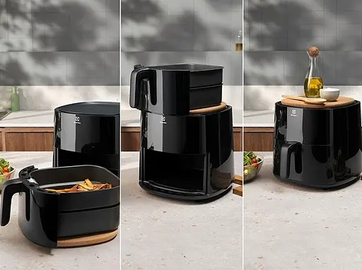 Мультипечь Electrolux 1500Вт 5.33л сенсорное управление 5 программ пластик черный - фото 5