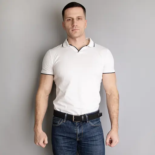 Ремень-резинка мужской JK-35001 (110 см) черный плетеный - фото 5