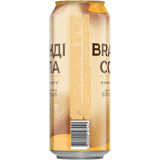 Напій слабоалкогольний Оболонь Бренді-Кола 8% 0.5 л з/б (498825) - фото 2
