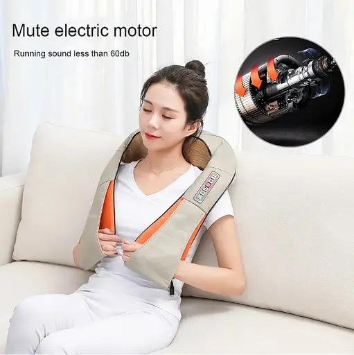 Роликовый массажер для шеи и спины с ИК-подогревом LaGuerir 6 кнопок - фото 4