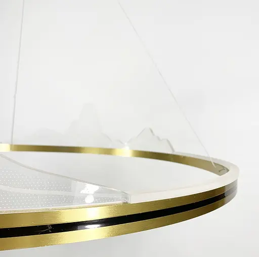 Вишукана підвісна LED люстра з імітацією високогірʼя Line.F Діаметр 80см - фото 8