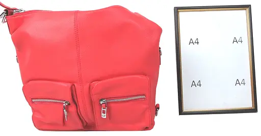 Кожаная сумка - рюкзак траснформер женская Giorgio Ferretti 34х31х12,5 см 000216676 - фото 10