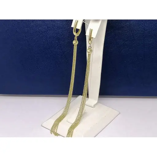 Золотые серьги Столичная Ювелирная Фабрика. 105951Ж - фото 3