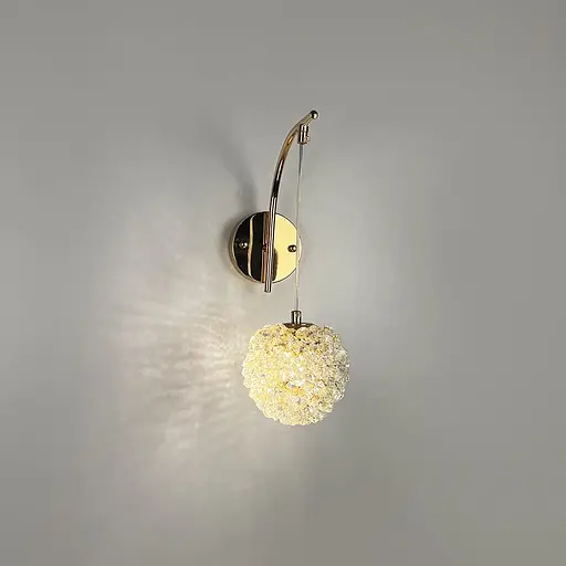 Бра Line F у золотому корпусі із кришталевим плафоном Ø 12 см Арт. W886/1 FGD - фото 4