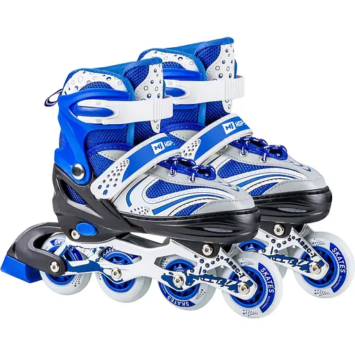 Роликові ковзани 3в1 Hop-Sport HS-8101 Speed M (розмір) сині - фото 1