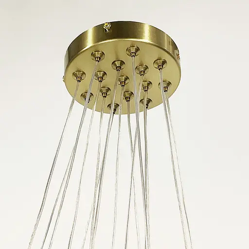 Люстра-пучок на 13 білих плафонів у латунному корпусі | Арт. MJ201/13 AB+WT | Line F - фото 4