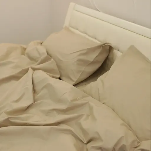 Комплект постельного белья Кретон нежно-желтого цвета Duna - двуспальный - фото 4