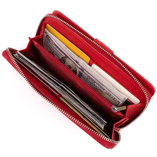 Кожаный женский кошелек ST Leather 19х9.5х2.5 см acs0016017 - фото 6