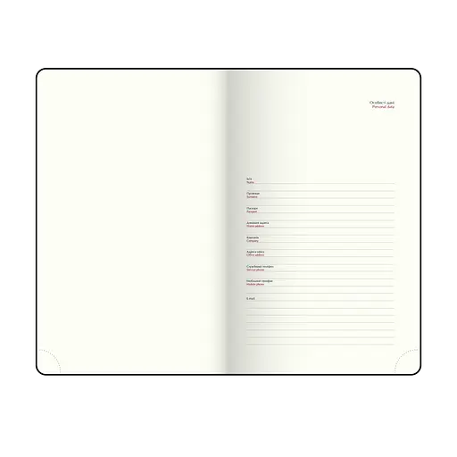 Щоденник датований Buromax Barone 2026 A6 штучна шкіра/поролон чорний (BM.2578-01) - фото 8