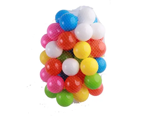 Кульки великі м’які, 80 мм, 50 шт. в сітці, МЗ, 12023