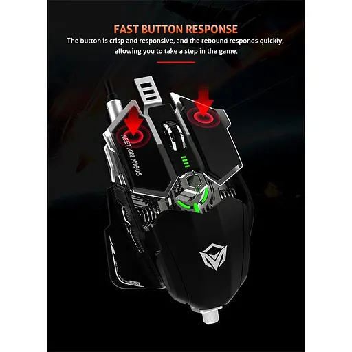Миша MeeTion Backlit Gaming Mechanical Mouse RGB MT-M990S - фото 2