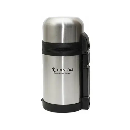 Термос пищевой вакуумный Edenberg EB-3506 с отдельной тарелкой 800 мл