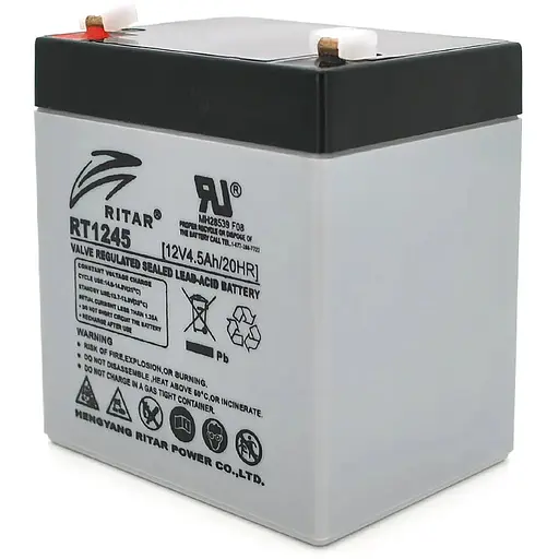 Акумуляторна батарея AGM RITAR RT1245, Gray Case, 12V 4.5Ah ( 90 х 70 х 101 (107) ) Q10