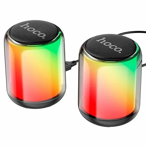 Портативна Bluetooth колонка з підсвічуванням RGB Hoco BS56 Colorful BT Wired 2 в 1 Computer Speaker - фото 4
