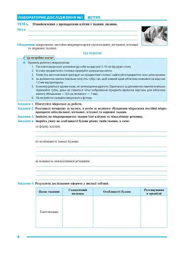 Біологія. 8 клас. Практикум (за програмою Балан П. Г., Кулініч О. М., Юрченко Л. П.) - фото 3