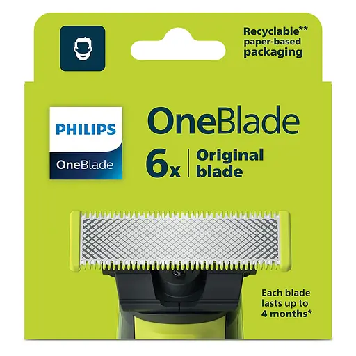 Сменное лезвие Philips OneBlade QP260/50 6 шт. (QP260/50) - фото 12