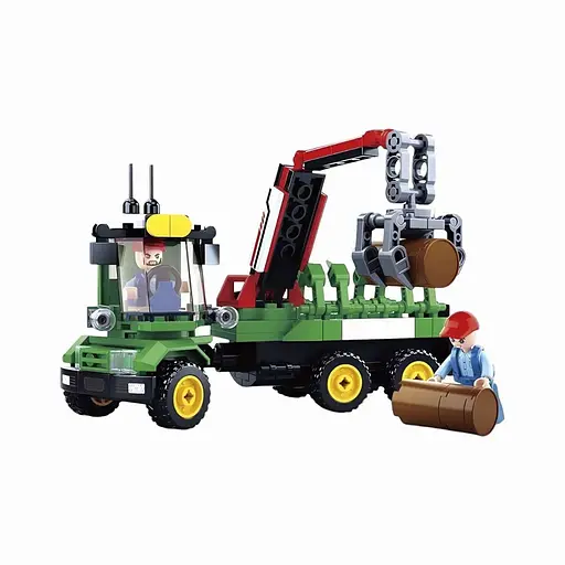 Конструктор Sluban M38-B0778 Строительная техника – 209 деталей, фигурки, длиной 15.5 см, разноцветный
