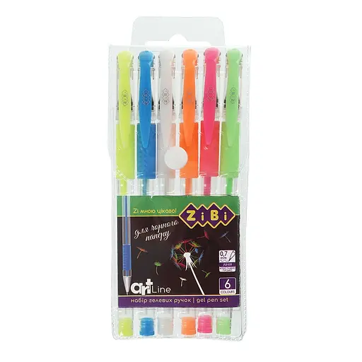 Набір гелевих ручок, 6 шт.
