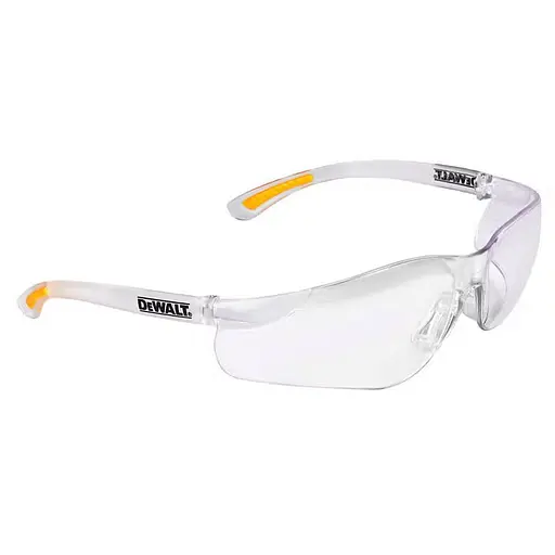 Окуляри DeWalt Contractor Pro прозорі полікарбонатні з м'якими гумовими накладками на дужках (DPG52-1D) - фото 2