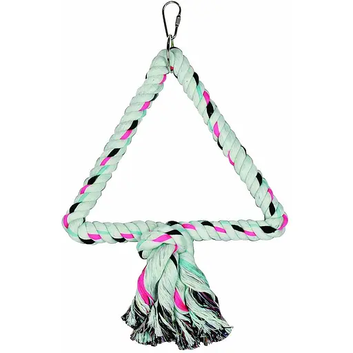 Іграшка для птахів TatraPet Dodo гойдалка трикутник з мотузки 25 см