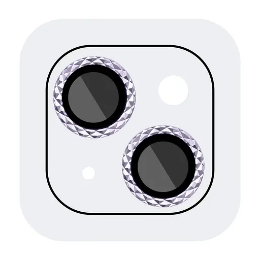 Захисне скло Epik Metal Shine на камеру у упак. для Apple iPhone 15, 6.1/15 Plus 6.7 Блакитний/Light Blue