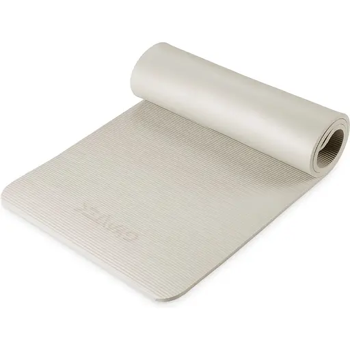 Килимок (мат) для фітнесу та йоги Gymtek NBR 1.5 см світло-сірий - фото 1