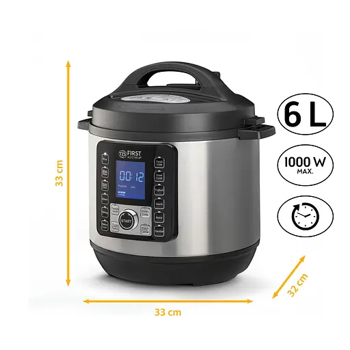 Мультиварка-скороварка First FA-5130-2-SI - фото 3