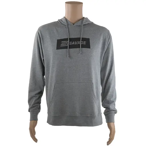 Реглан Savage Long sleeve hooded T-Shirt XL с капюшоном ц:серый