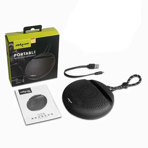 Портативна bluetooth колонка Zealot S24 чорний - фото 7