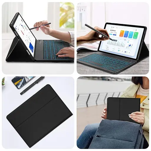 Чохол клавіатура Samsung Galaxy Tab A9 8.7 SM-X110 SM-X115 BlueTooth Keyboard with TP - фото 9