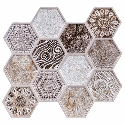 Декоративная ПВХ плитка на самоклейке 280х300х5мм Винтажная, цена за 1 шт. (СПП-507) SW-00001136 - фото 1