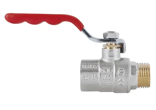 Кран шаровой Thermo Alliance Standart 1/2" ВН прямой, PN40, рычаг SD605NW15PN40 - фото 2