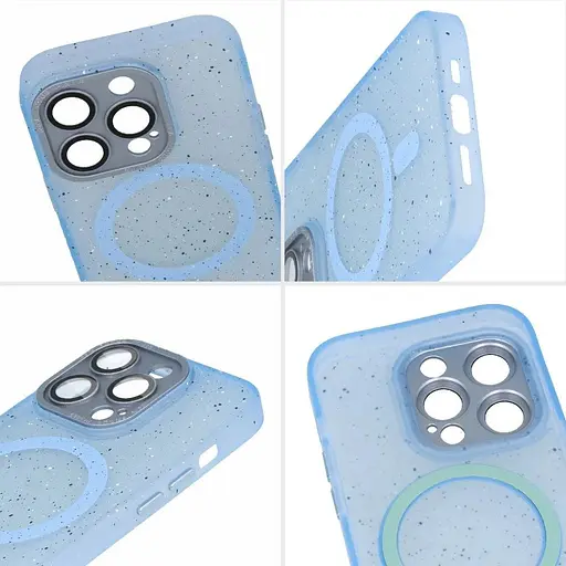 Чохол-накладка DK для Apple iPhone 14 MagSafe Composite Matte Splash (blue) - фото 3