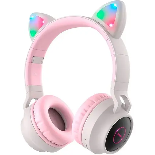 Беспроводные наушники Bluetooth Hoco W27 Pink/Gray Box