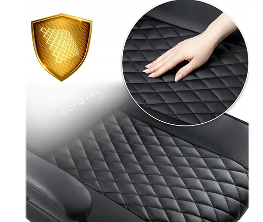 Кожаное офисное кресло с технологией SoftSwing Sofotel Werona Black +2 подушки в подарок - фото 6