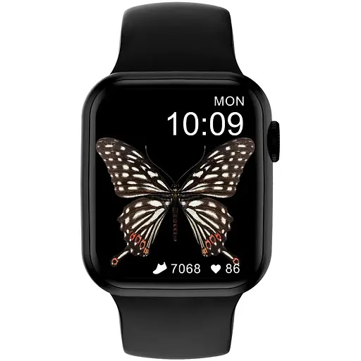 Умные часы NO.1 DT100 Pro Silicone с измерением пульса Черный - фото 3