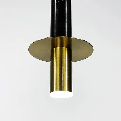 Підвіс Aurea із чорним мармуровим плафоном в стилі Ар-деко Line.F SC 3/1 BK - фото 4