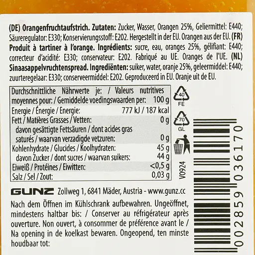 Джем фруктовий Gina Апельсин 400 г - фото 4