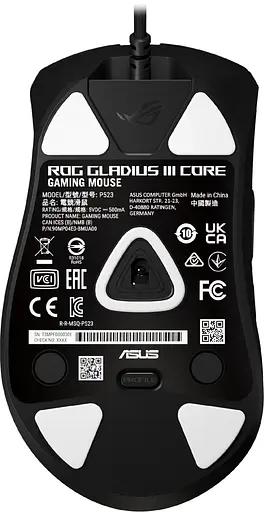Миша ASUS ROG Gladius III Core RGB USB-A Black (90MP04E0-BMUA00) - фото 2
