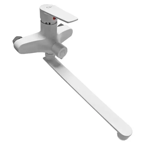 Смеситель для ванны Solone LAP7-A030 однорычажный пластик Белый 30412 - фото 1