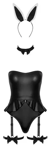Боді Cottelli Costumes Bunny M (чорний) - фото 4