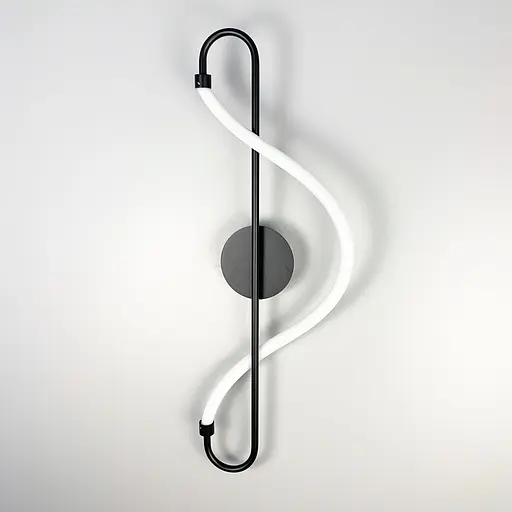 Настінний чорний світильник William Soft Line F WJ 221/1 BK - фото 5