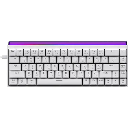 Клавиатура Ajazz NK68 Red Switch White USB-C (NK68-RW)