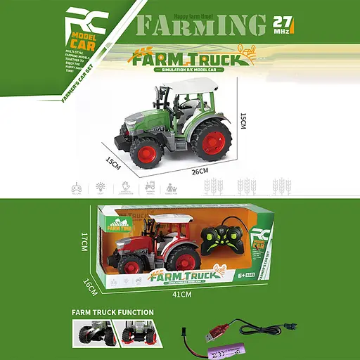 Трактор на радіокеруванні, акумулятор, USB-зарядка, 41x17x16 см, 1188F (В асортименті) - фото 4